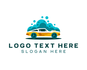 Auto - Auto Car Wash Bubbles logo design