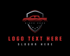 Car Dealer - Pickup Vehicle Garage logo design