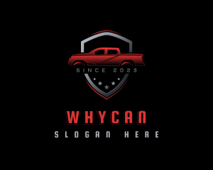 Pickup Vehicle Garage Logo