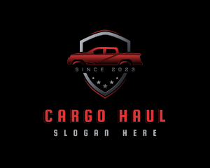 Pickup Vehicle Garage logo design