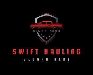 Hauling - Pickup Vehicle Garage logo design