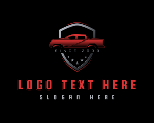 Auto Shop - Pickup Vehicle Garage logo design