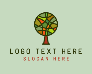 Gardening - Colorful Fall Tree logo design