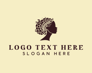 Woman Hairstyle Salon Logo