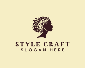 Woman Hairstyle Salon logo design