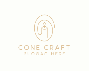 Spa Wellness Candle logo design