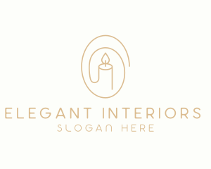 Spa Wellness Candle logo design