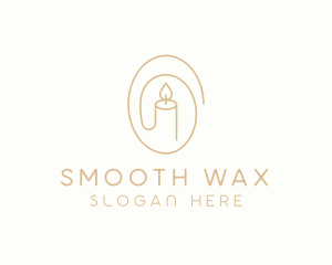 Spa Wellness Candle logo design