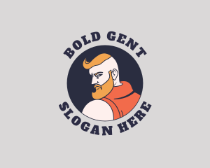 Beard Man Grooming  logo design