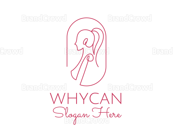 Women Apparel Line Art Logo