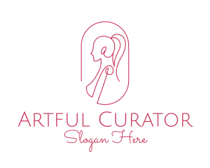 Women Apparel Line Art  logo design