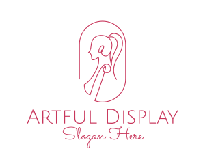 Women Apparel Line Art  logo design