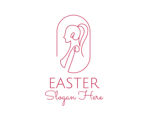 Dermatologist - Women Apparel Line Art logo design