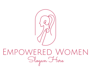 Women Apparel Line Art  logo design