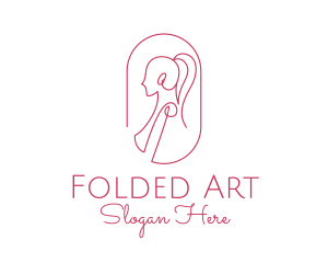 Women Apparel Line Art  logo design