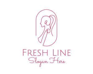 Women Apparel Line Art  logo design