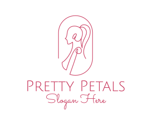 Women Apparel Line Art  logo design