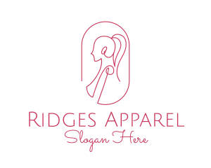 Women Apparel Line Art  logo design