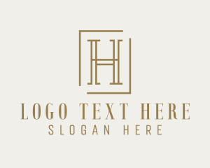Luxury Elegant Letter H logo design