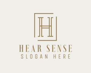 Luxury Elegant Letter H logo design