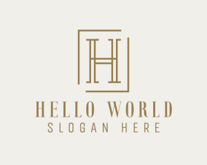 Luxury Elegant Letter H logo design