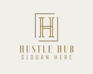 Luxury Elegant Letter H logo design