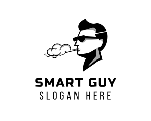 Guy - Sunglasses Smoking Guy logo design