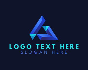 Letter A - Professional Geometric Triangle logo design