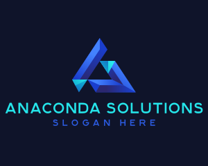 Professional Geometric Triangle logo design