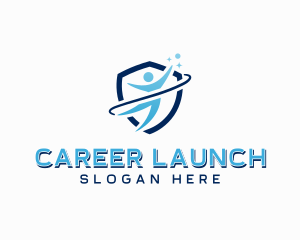 Shield Business Career logo design