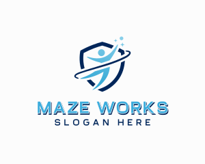 Shield Business Career logo design