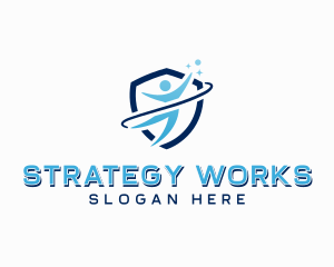 Shield Business Career logo design