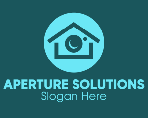 Aperture - Camera Lens Realty Home logo design