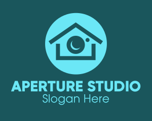 Aperture - Camera Lens Realty Home logo design