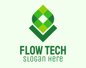 Digital Tech Leaf logo design