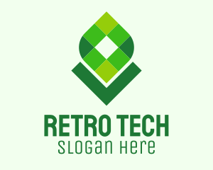 Digital Tech Leaf logo design