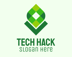 Digital Tech Leaf logo design