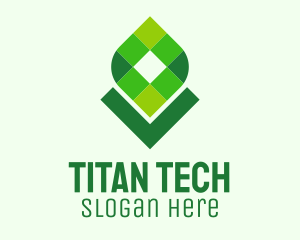 Digital Tech Leaf logo design