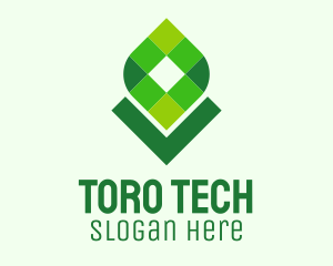 Digital Tech Leaf logo design