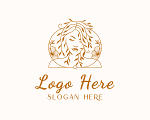 Flower Cosmetics Woman Logo