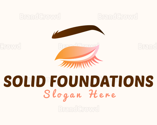 Cosmetics Eyelash Eyebrow Makeup Logo