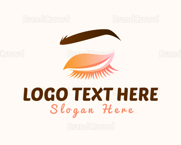 Cosmetics Eyelash Eyebrow Makeup Logo