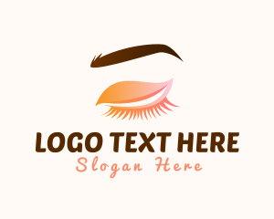 Beauty Specialist - Cosmetics Eyelash Eyebrow Makeup logo design