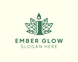 Ember - Candle Leaf Wellness logo design