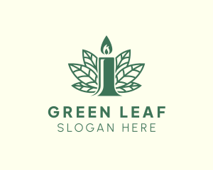 Candle Leaf Wellness logo design