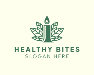 Candle Leaf Wellness logo design