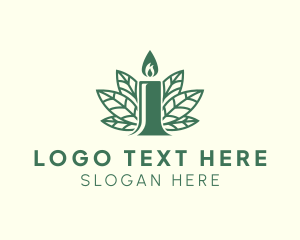 Yoga - Candle Leaf Wellness logo design