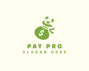 Money Bag Coin Financing logo design