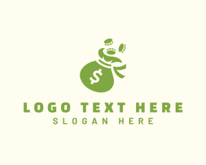 Fund - Money Bag Coin Financing logo design