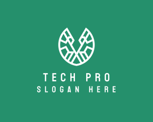 Tech - Startup Tech Letter V logo design